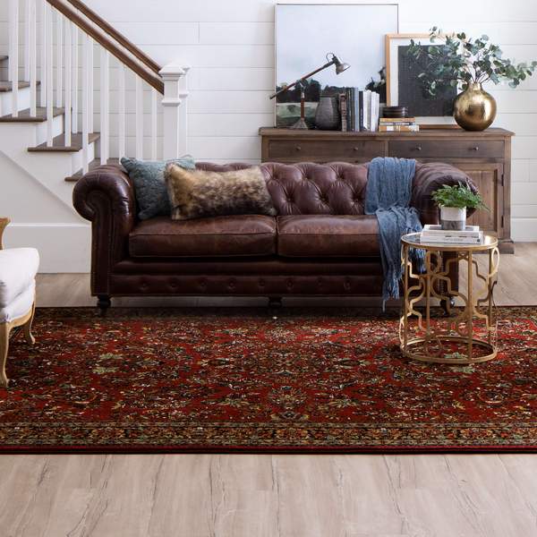 Area Rug, Spice Market Berdan Garnet for Hallways, Dining Spaces and Home Decor, 3 Size Options image 2