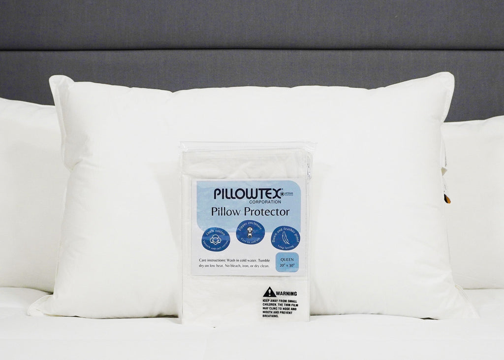 Bed Pillow, Cotton Protector, Machine-Washable Care, Hypoallergenic Comfort for Sleeping, Reading and Bedroom Comfort, 4 Size Options image 2