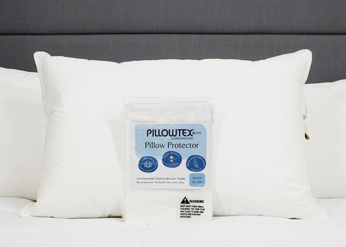 Bed Pillow, Cotton Protector, Machine-Washable Care, Hypoallergenic Comfort for Sleeping, Reading and Bedroom Comfort, 4 Size Options image 2