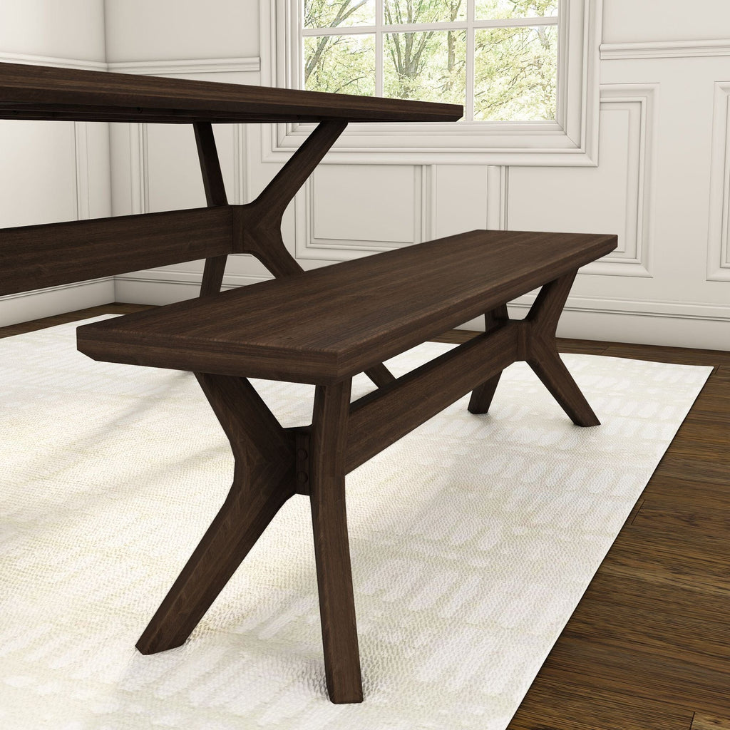 Dining Bench, Verso 60" for Dining Tables, Family Meals and Kitchen Seating, 2 Sizes and 5 Colors image 2