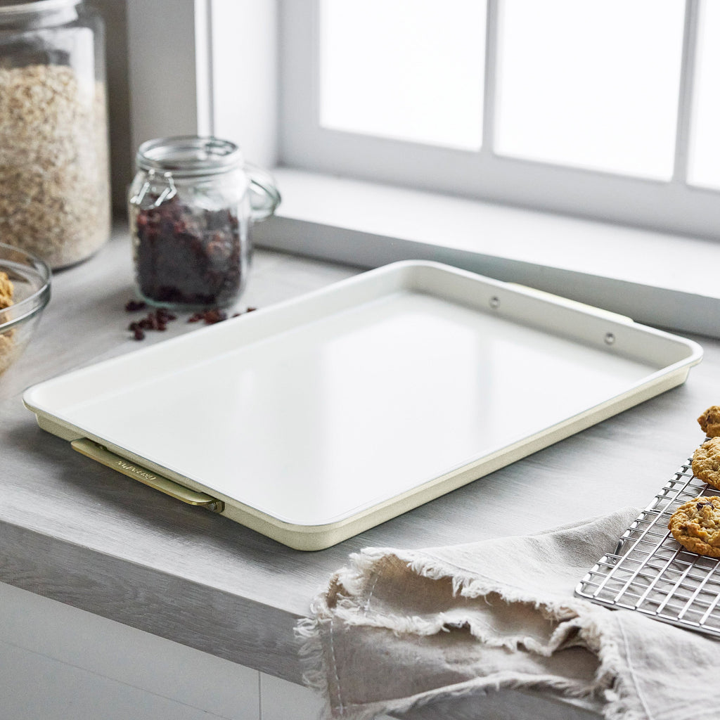 Baking Sheet, Reserve 13" x 18" Half Pan Cream for Sheet Pan Meals, Pastries and Home Baking image 2