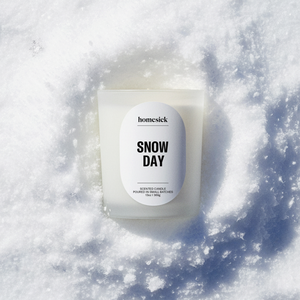 Decorative Candle, Snow Day for Entryways, Mantels and Everyday Home Ambience, Designed for Living Rooms, Bedrooms and Relaxing Evenings image 2