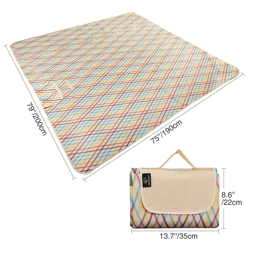Cozy Throw Blanket, Extra Large Picnic Waterproof Sandproof, Lightweight Design for Sofas, Beds and Relaxing at Home, 2 Sizes and 2 Colors image 2