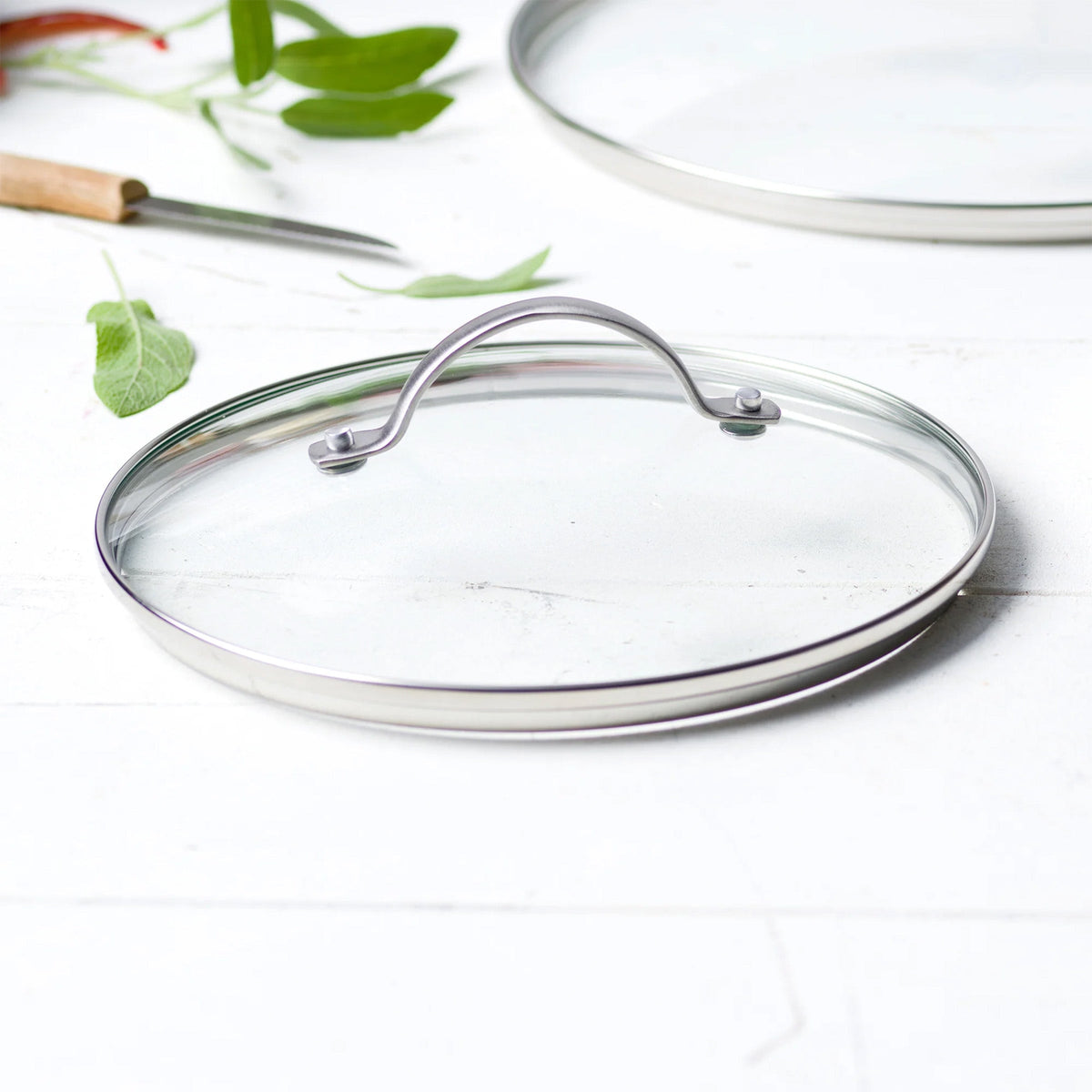 Cookware Lid, Glass 8", Stainless Steel Construction for Kitchen Cookware and Daily Meal Prep image 2