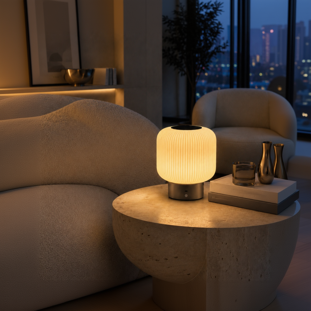 Portable Table Lamp, Sol for Bedrooms, Living Rooms and Reading Corners, Designed for Desks, Side Tables and Warm Room Lighting image 2
