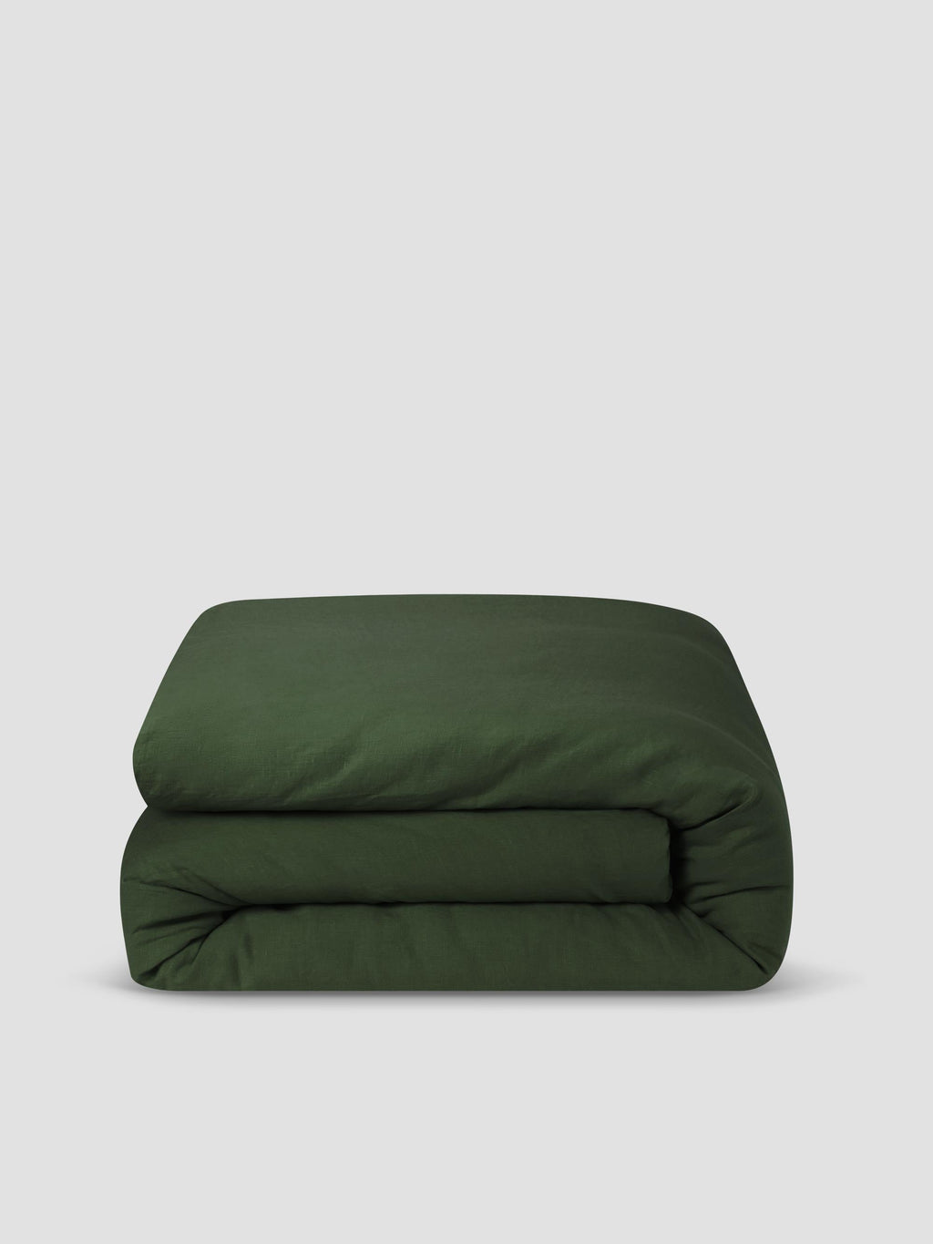 Duvet Cover, Fern Green 100% Linen, Breathable Construction for Everyday Bedding, Guest Bedrooms and Comforter Protection, 3 Size Options image 2