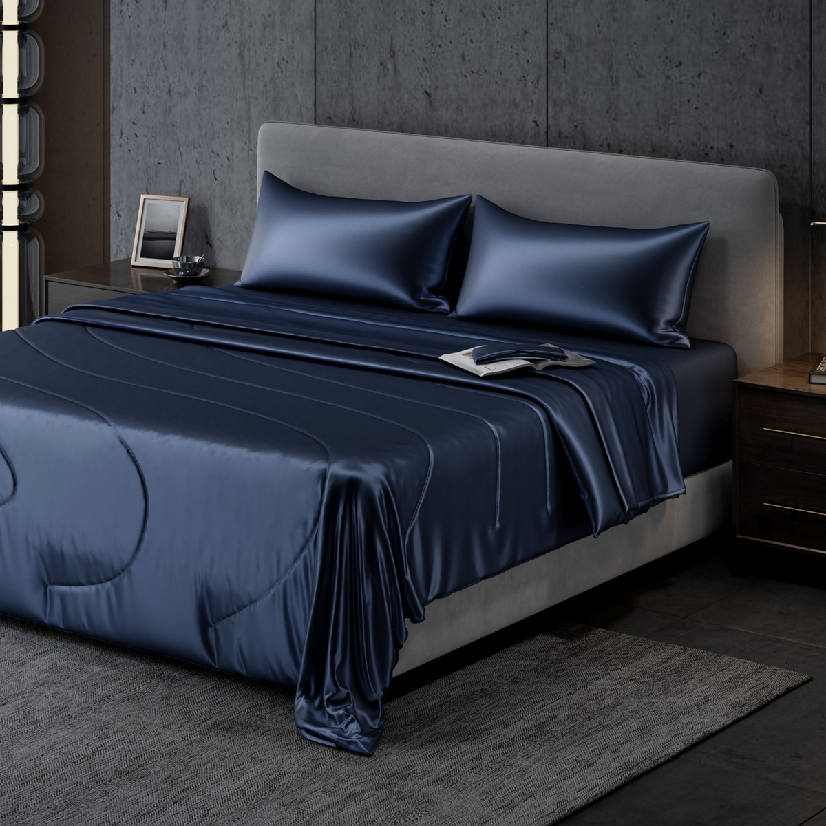 Bed Comforter, CoolNest Cooling, Machine-Washable Care for Year-Round Bedroom Comfort and Restful Sleep, 2 Size Options image 2