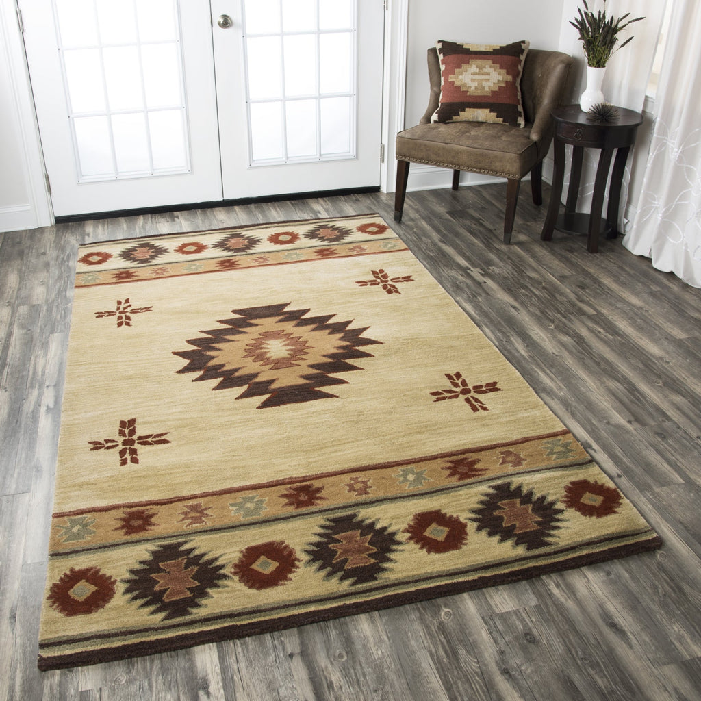 Area Rug, Southwest SU2007 Khaki for Hallways, Dining Spaces and Home Decor, 12 Size Options image 2