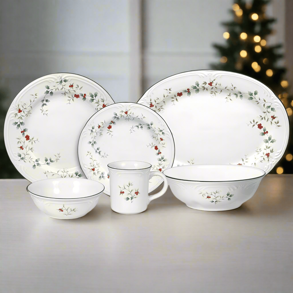 Dinnerware, Winterberry Service for 8 with Serveware, Dishwasher-Safe Care for Everyday Meals and Table Settings image 2