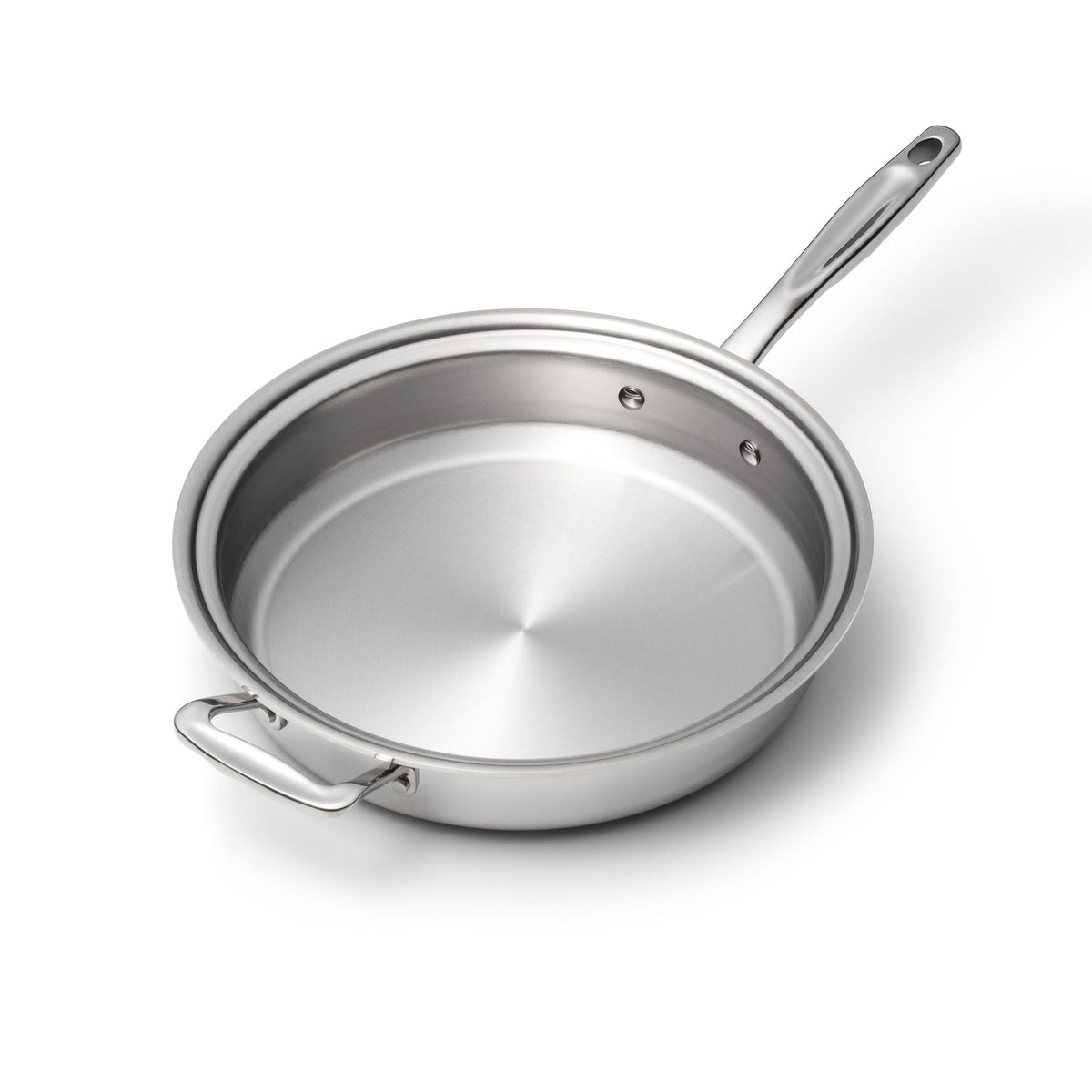 Stainless Steel Sauté Pan, 3.5 Quart with Cover, Stainless Steel Construction for Searing, Stir-Frying and Family Meal Prep image 2