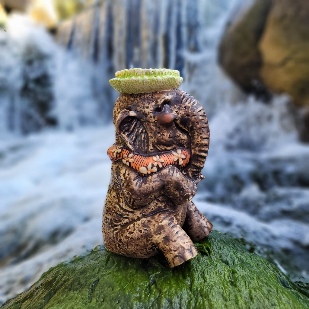 Coffee Mug, Tiki tOny's Sunbathing Bertha Tiki sculpted for Kitchen Tables, Workspaces and Daily Hydration, 2 Type Options image 2