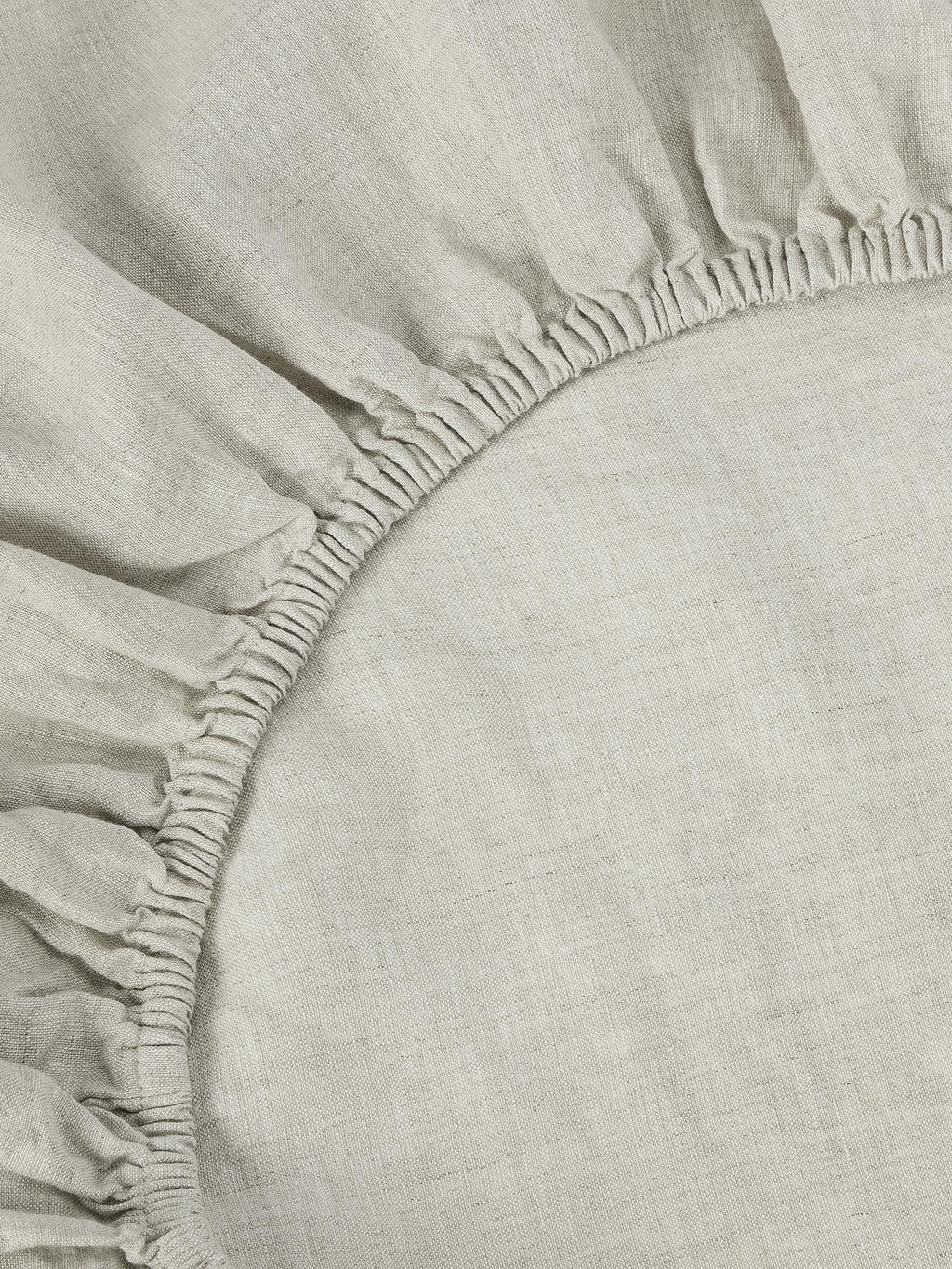 Fitted Sheet, Oatmeal 100% Linen for Everyday Bedding, Bedroom Layering and Guest Beds, 5 Size Options image 2