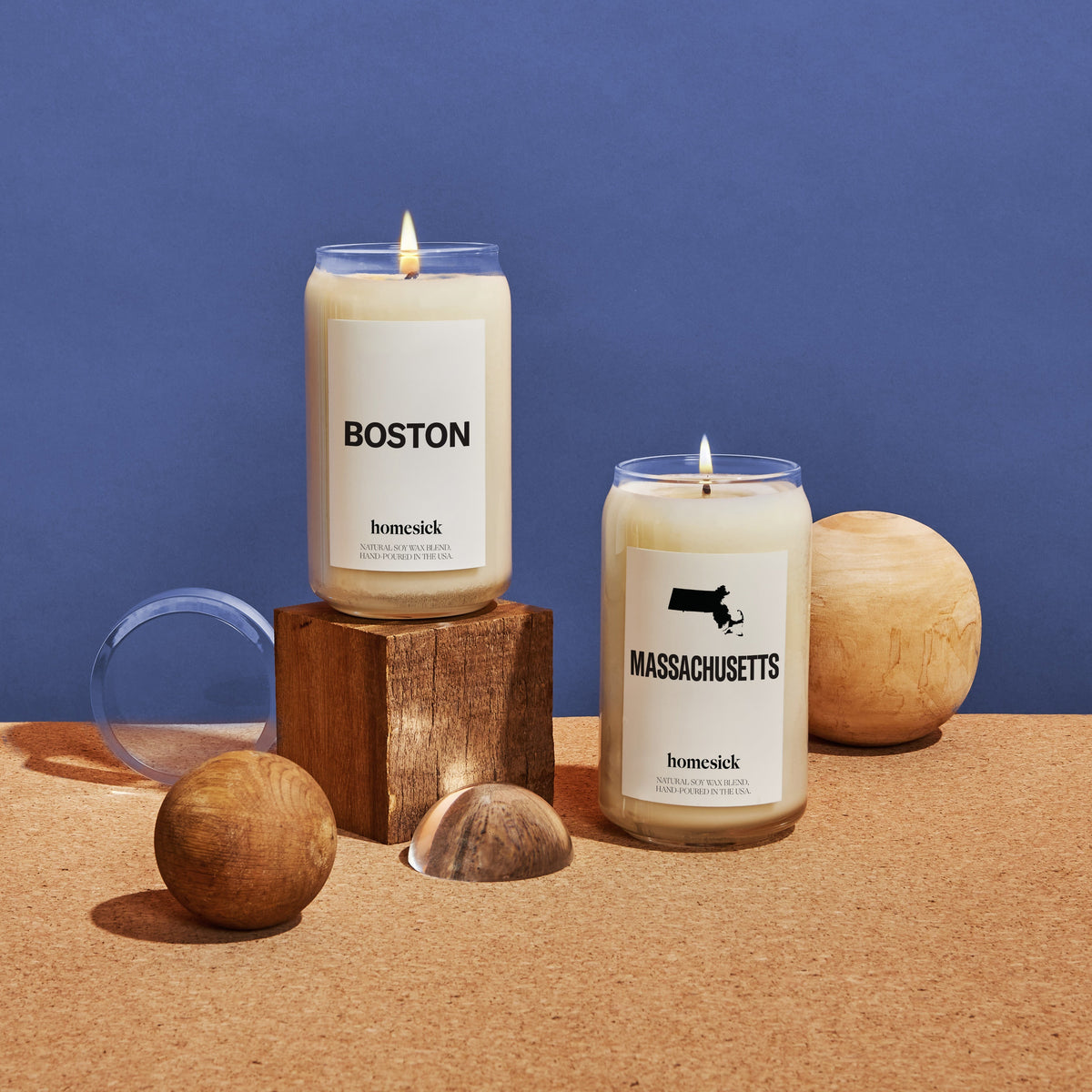 Scented Candle, Massachusetts for Living Room Ambience, Mantel Displays and Home Fragrance image 2