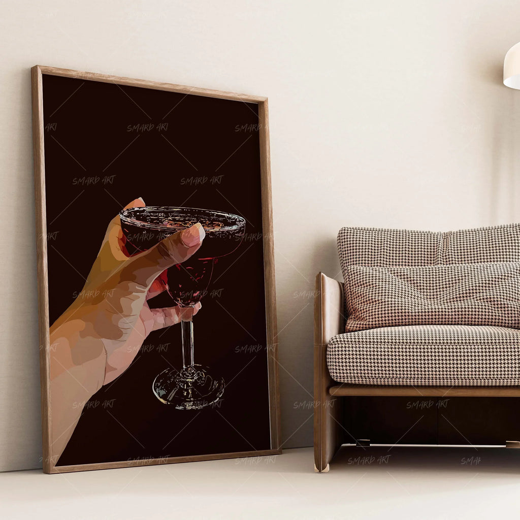 Wall Art Print, Cocktail please for Gallery Walls and Modern Room Decor, 4 Size Options, Designed for Everyday Home Use image 2