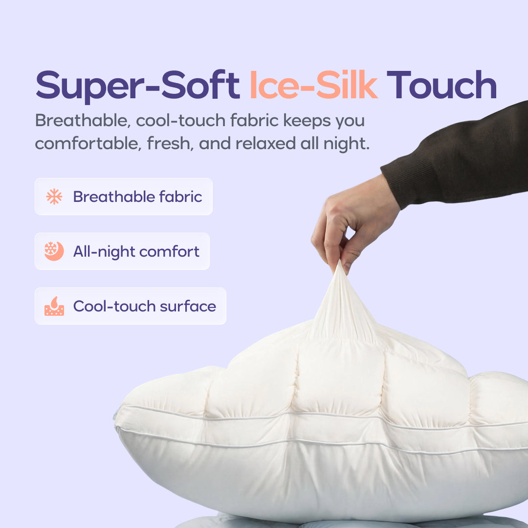 Bed Pillow, Puff, Cooling Comfort for Everyday Sleep and Guest Room Bedding, 2 Sizes and 7 Colors image 2
