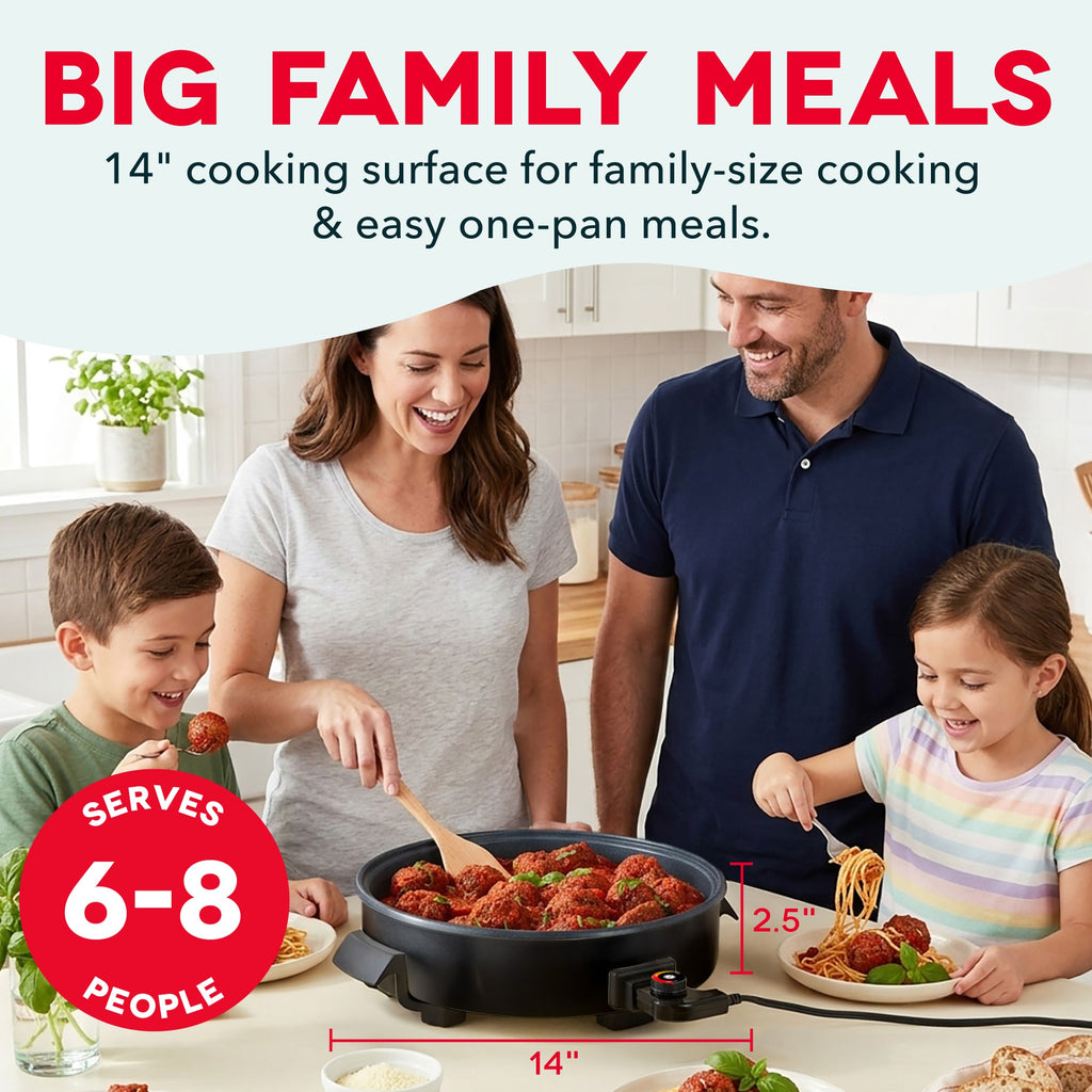 Stainless Steel Fry Pan, Ceramic Nonstick Family Size Skillet for Stovetop Cooking, Family Meals and Daily Kitchen Use, 7 Color Options image 2