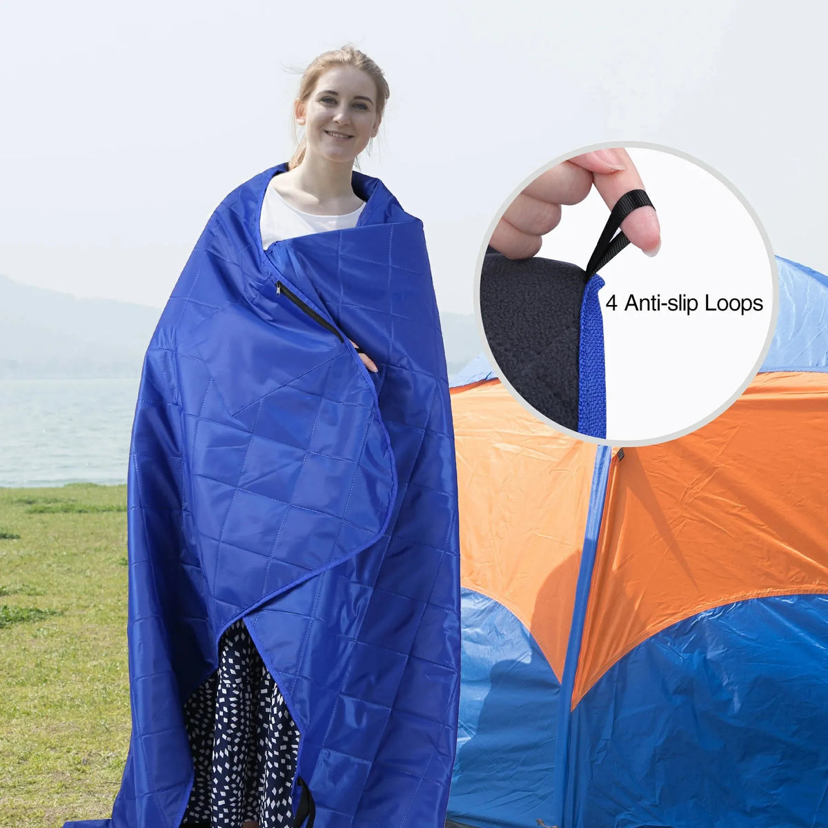 Cozy Throw Blanket, Outdoor Waterproof with Warm Fleece, Lightweight Design for Living Rooms, Bedrooms and Everyday Lounging image 2