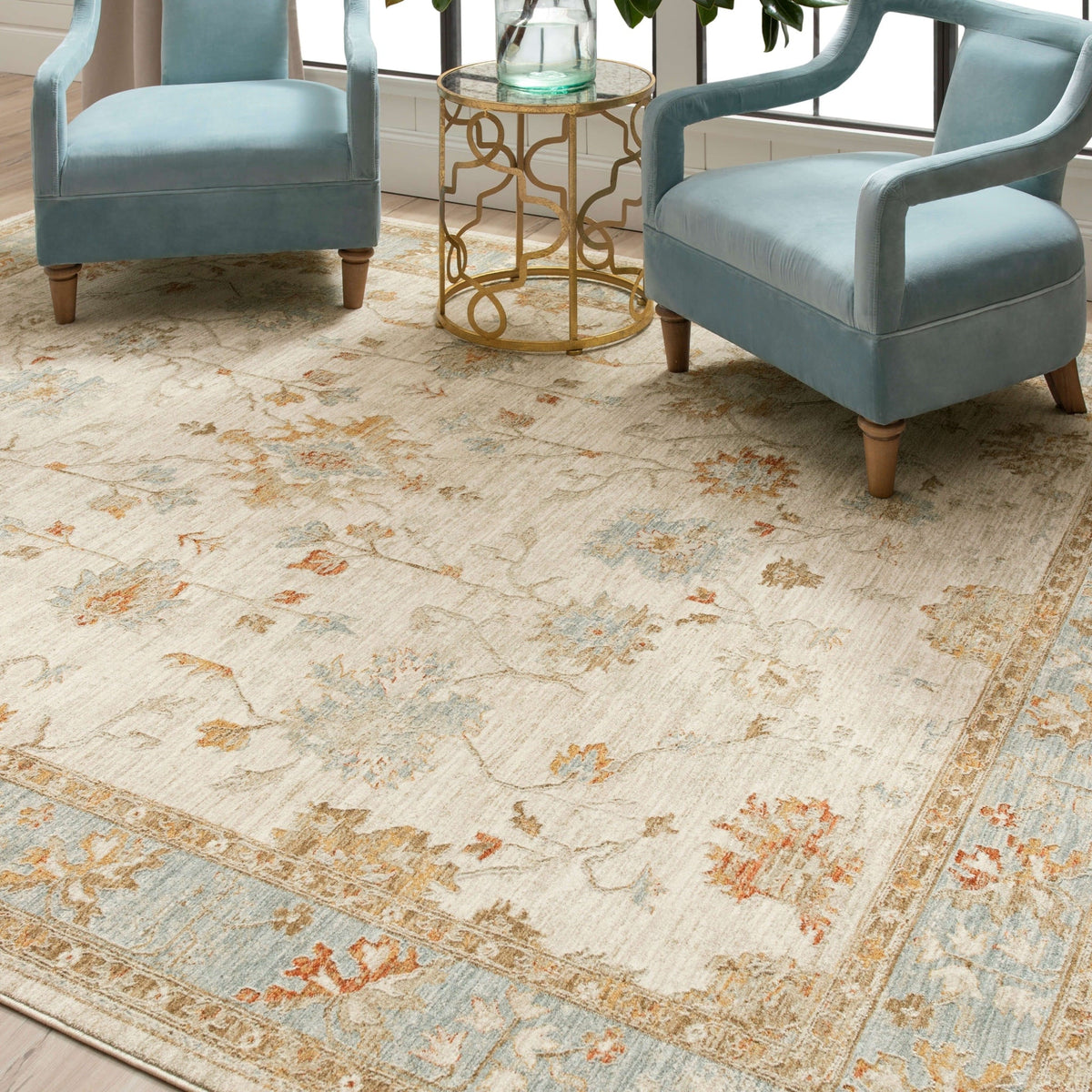 Area Rug, Adalia Iznik Cream for Hallways, Dining Spaces and Home Decor, 7 Size Options, Designed for Living Rooms, Bedrooms and Entryways image 2