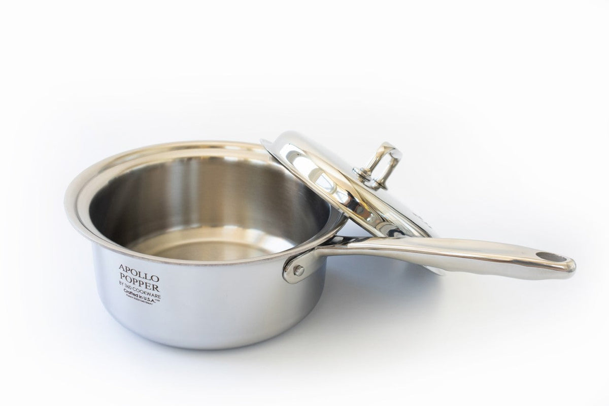 Kitchen Cookware, Apollo Popper by 360, Stainless Steel Construction for Stovetop Cooking and Daily Meal Prep image 2