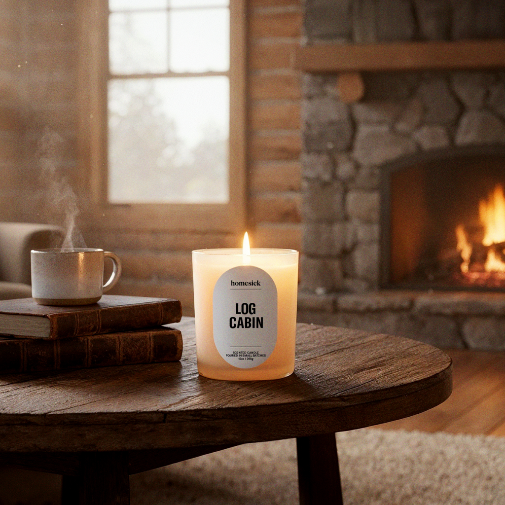 Decorative Candle, Log Cabin for Living Rooms, Bedrooms and Relaxing Evenings, Designed for Entryways, Mantels and Everyday Home Ambience image 2
