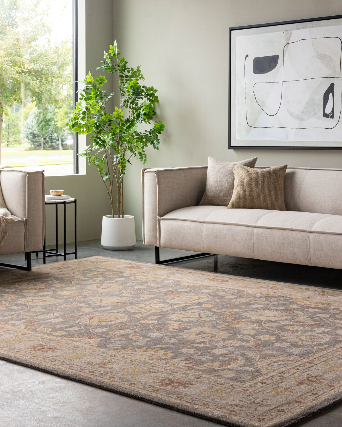 Area Rug, Caesar CAE 1005 for Hallways, Dining Spaces and Home Decor, 24 Size Options, Designed for Living Rooms, Bedrooms and Entryways image 2