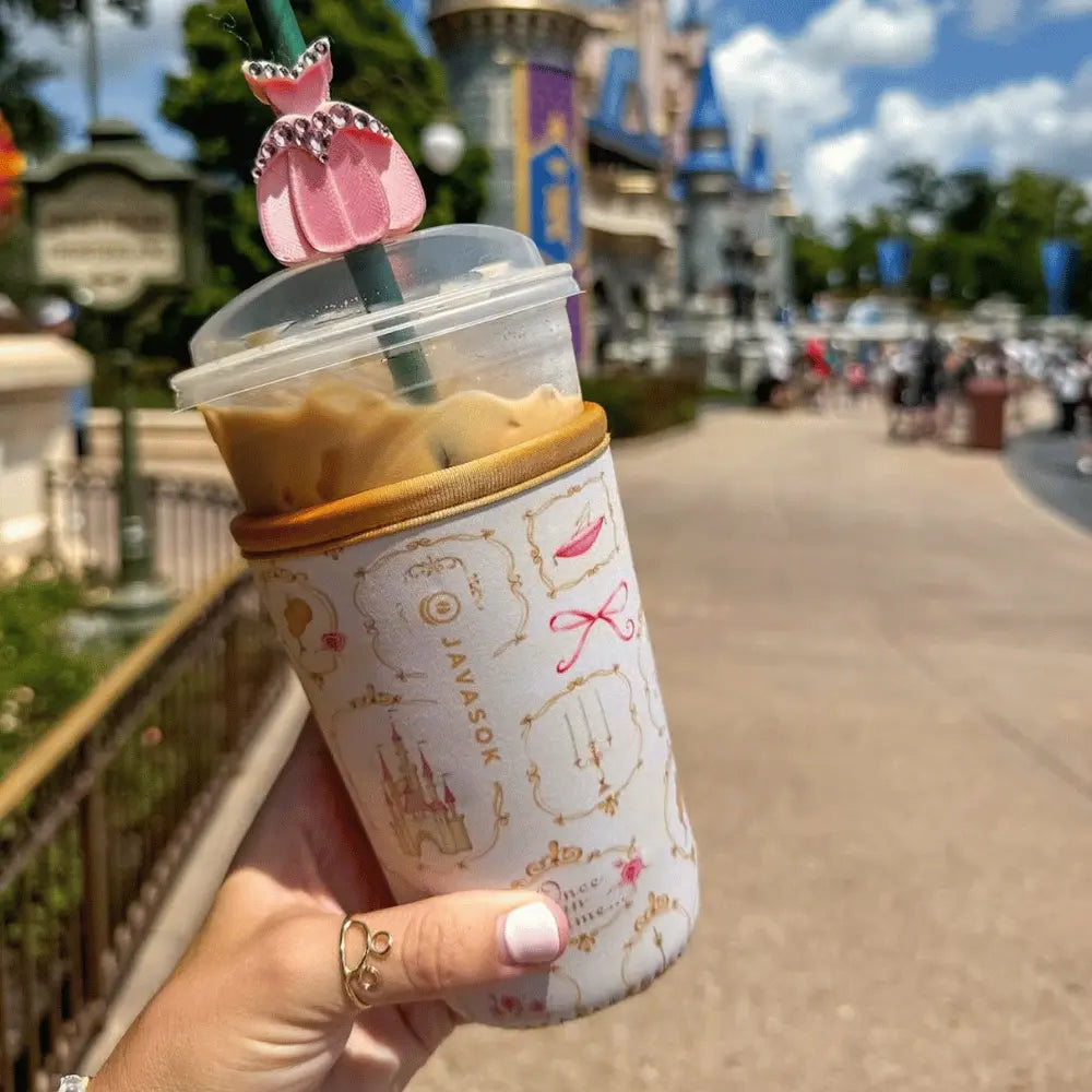 Reusable Cup Sleeve, Happily Ever After, Lightweight Design, Neoprene Construction for Coffee Cups, Daily Commutes and Dry Hands image 2