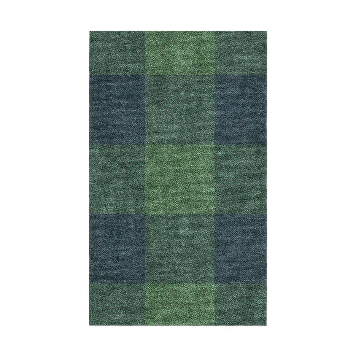 Area Rug, Buffalo Plaid Green & Navy for Hallways, Dining Spaces and Home Decor, 10 Size Options image 2