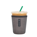 Reusable Cup Sleeve, Anthracite, Neoprene Construction for Iced Coffee, Cold Drinks and Condensation Control, 5 Size Options image 2