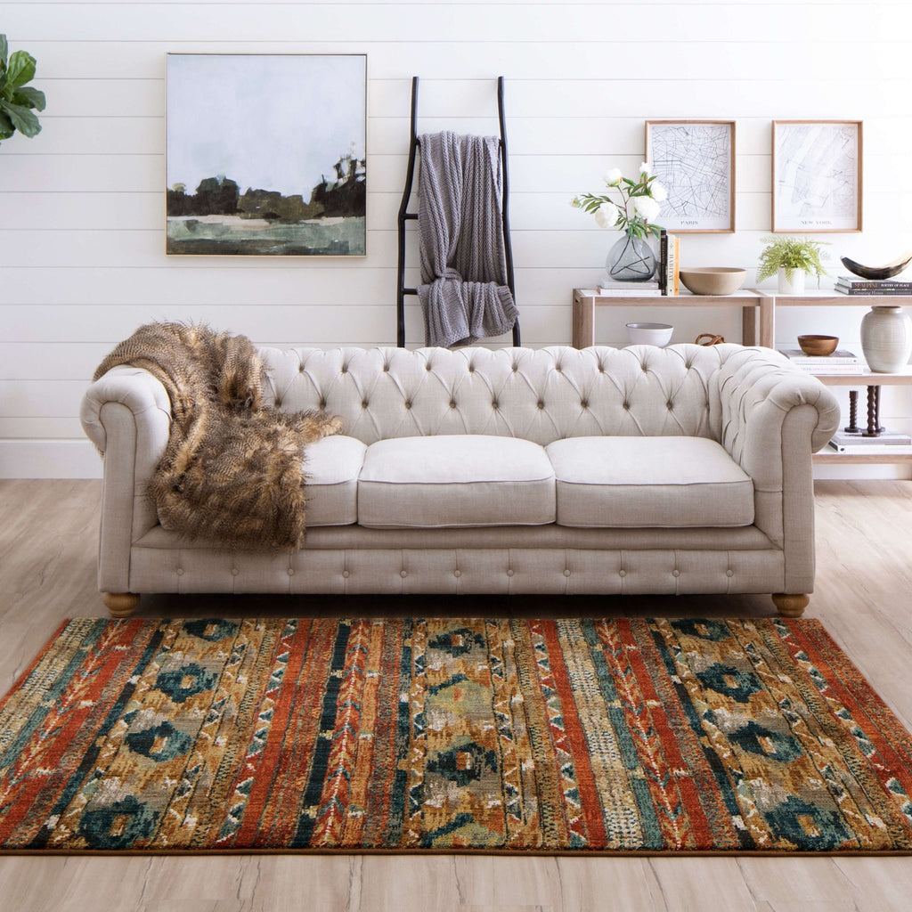 Area Rug, Spice Market Infused Aquamarine for Living Rooms, Bedrooms and Entryways, 16 Size Options image 2