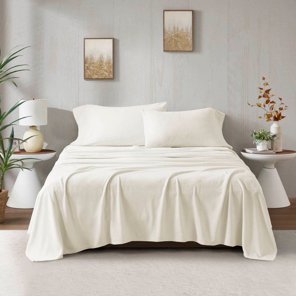 Bed Sheet Set, Micro Fleece, Machine-Washable Care for Everyday Bedroom Comfort and Guest Rooms, 6 Sizes and 15 Colors image 2