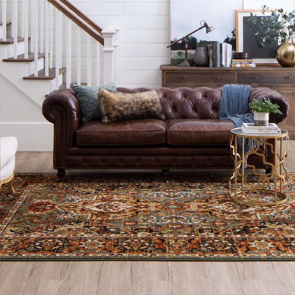 Area Rug, Spice Market Dhahar Aquamarine for Living Rooms, Bedrooms and Entryways, 5 Size Options image 2