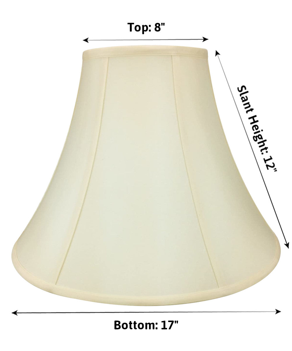 Lamp Shade, 8x17x12 Hollandaise Mix and Match Round Bell for Lamp Replacement, Reading Corners and Living Spaces image 2