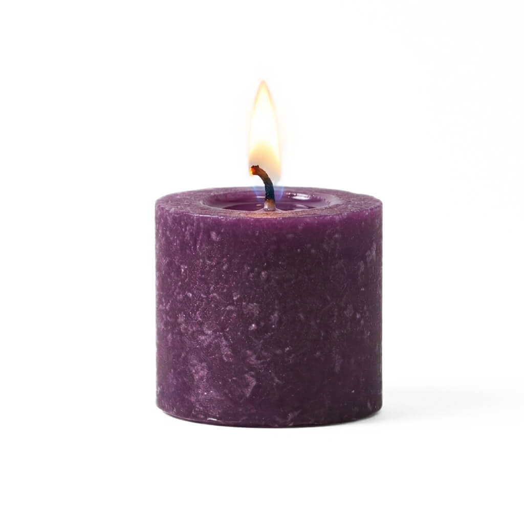 Decorative Candle, Richland Votive Unscented Purple 10 Hour Set for Living Rooms, Bedrooms and Relaxing Evenings image 2