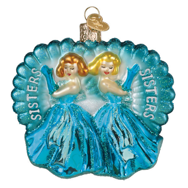 Seasonal Home Decor, Sisters Sisters Ornament for Holiday Displays, Shelves and Festive Rooms image 2
