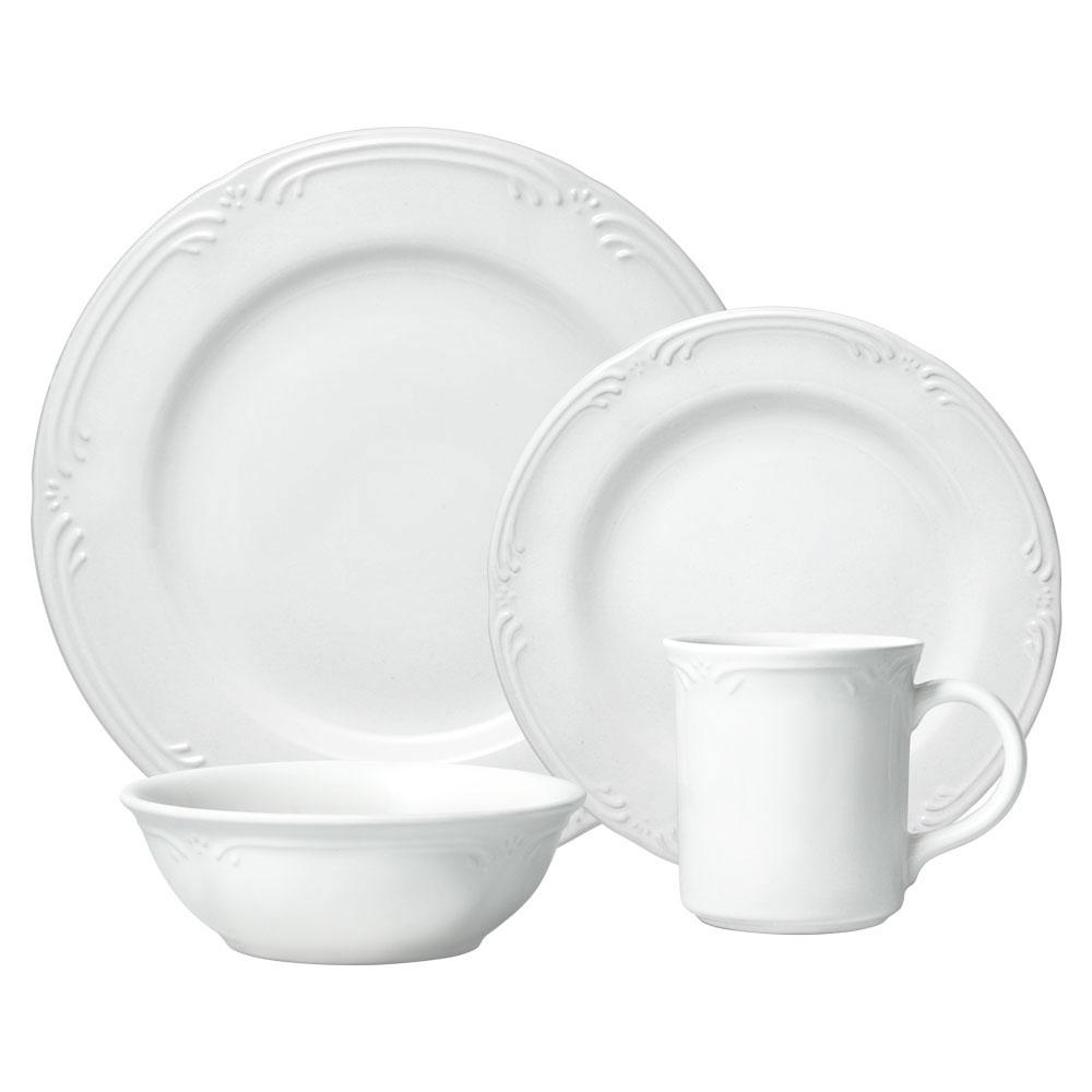 Dinnerware, Filigree Set, Dishwasher-Safe Care for Everyday Meals and Table Settings, 3 Size Options image 2