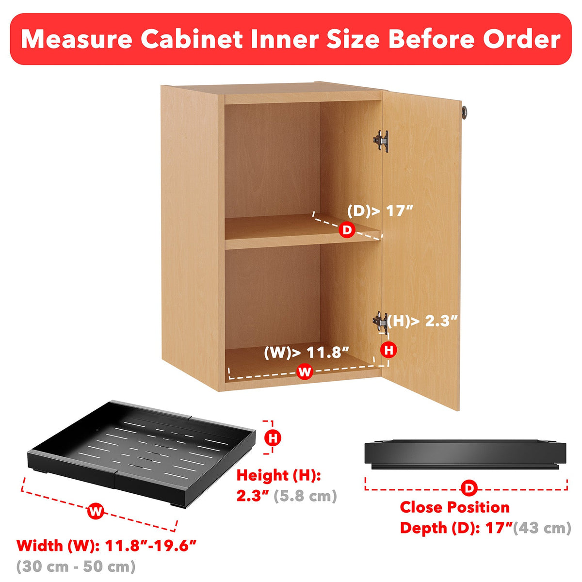 Home Storage Organizer, Adjustable No Drill Adhesive Pull Out Cabinet for Closets, Shelves and Everyday Organization image 2