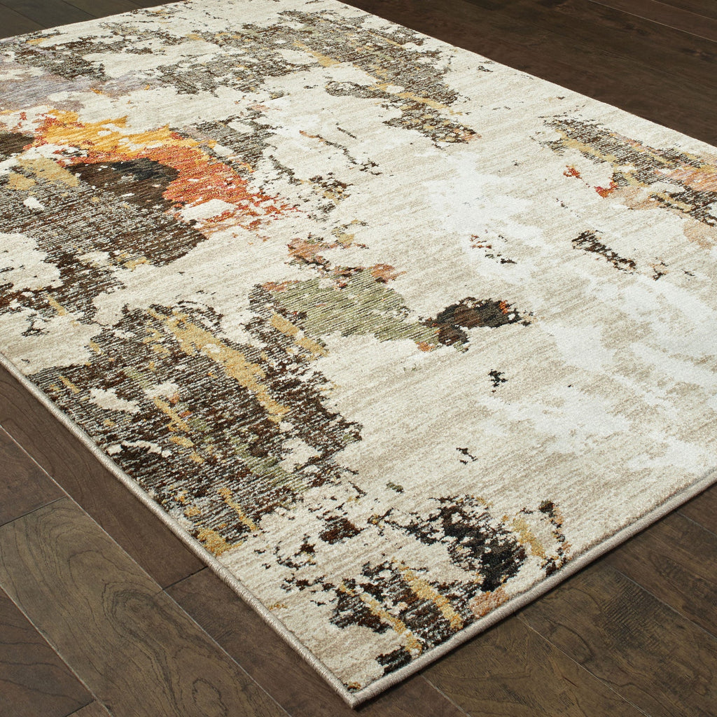 Area Rug, Evolution 7770J Beige Charcoal for Hallways, Dining Spaces and Home Decor, 11 Size Options image 2