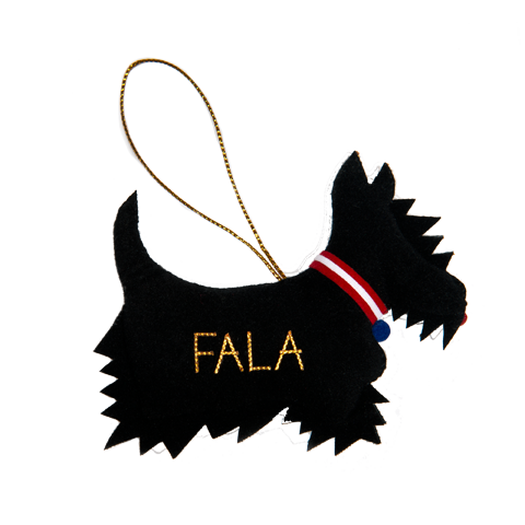 Seasonal Home Decor, Fala Scottish Terrier Ornament for Mantels, Tables and Seasonal Decorating image 2