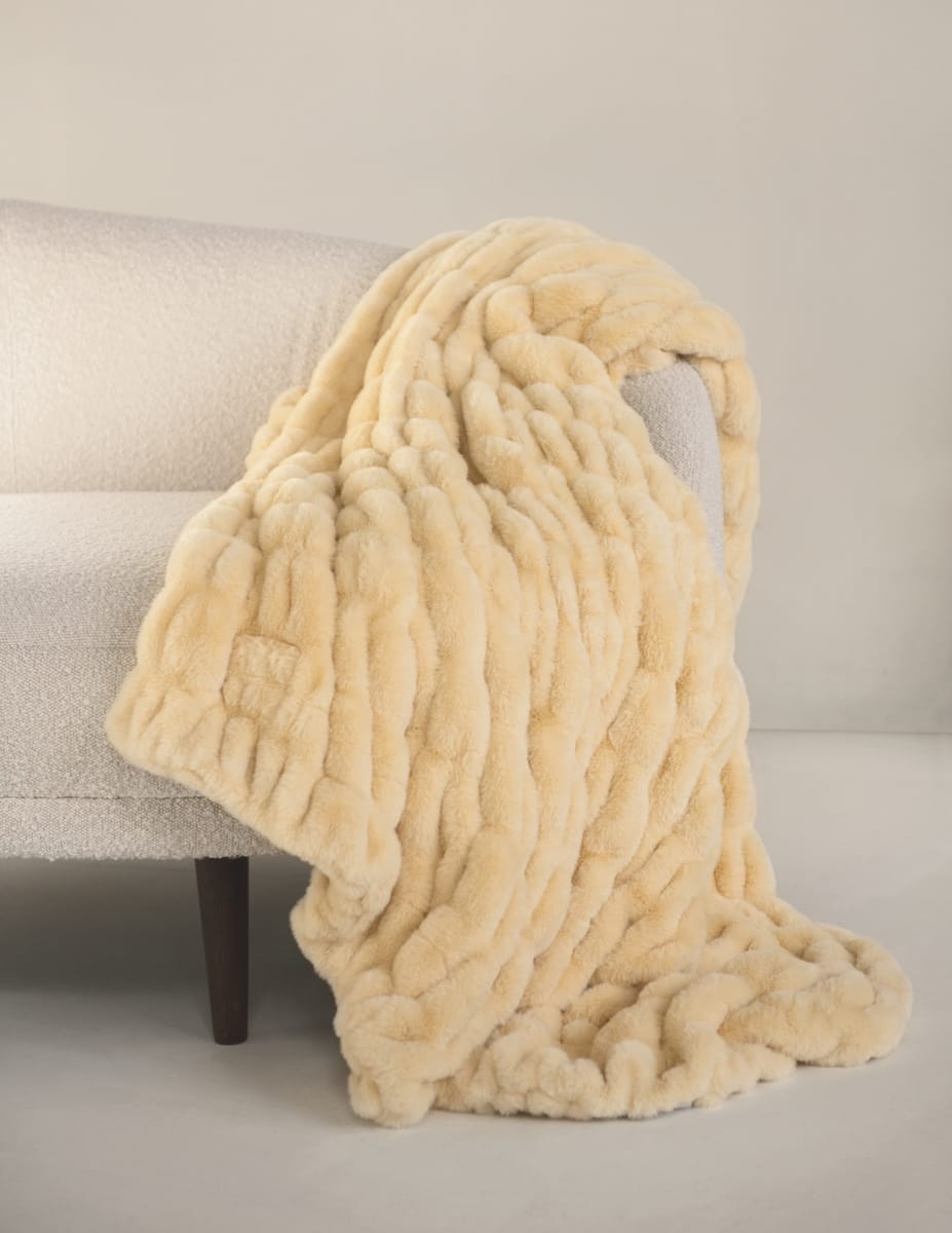 Cozy Throw Blanket, Hugs Honey Butter for Sofas, Beds and Relaxing at Home, 4 Size Options image 2