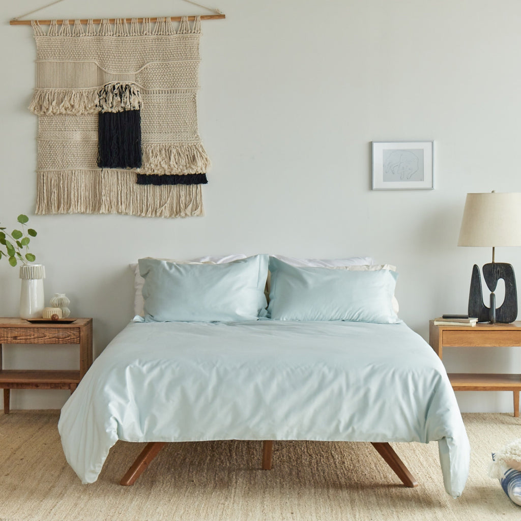 Duvet Cover, Organic Cotton for Bedroom Layering, Comforter Covers and Everyday Bedding, 3 Sizes and 4 Colors image 2