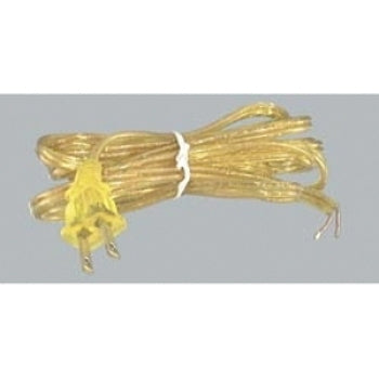 Lamp Cord Set, Clear Gold, 18 2 Plastic Covered Wire Sets for Fixture Wiring, Lamp Restoration and DIY Lighting Projects, 8 Options image 2