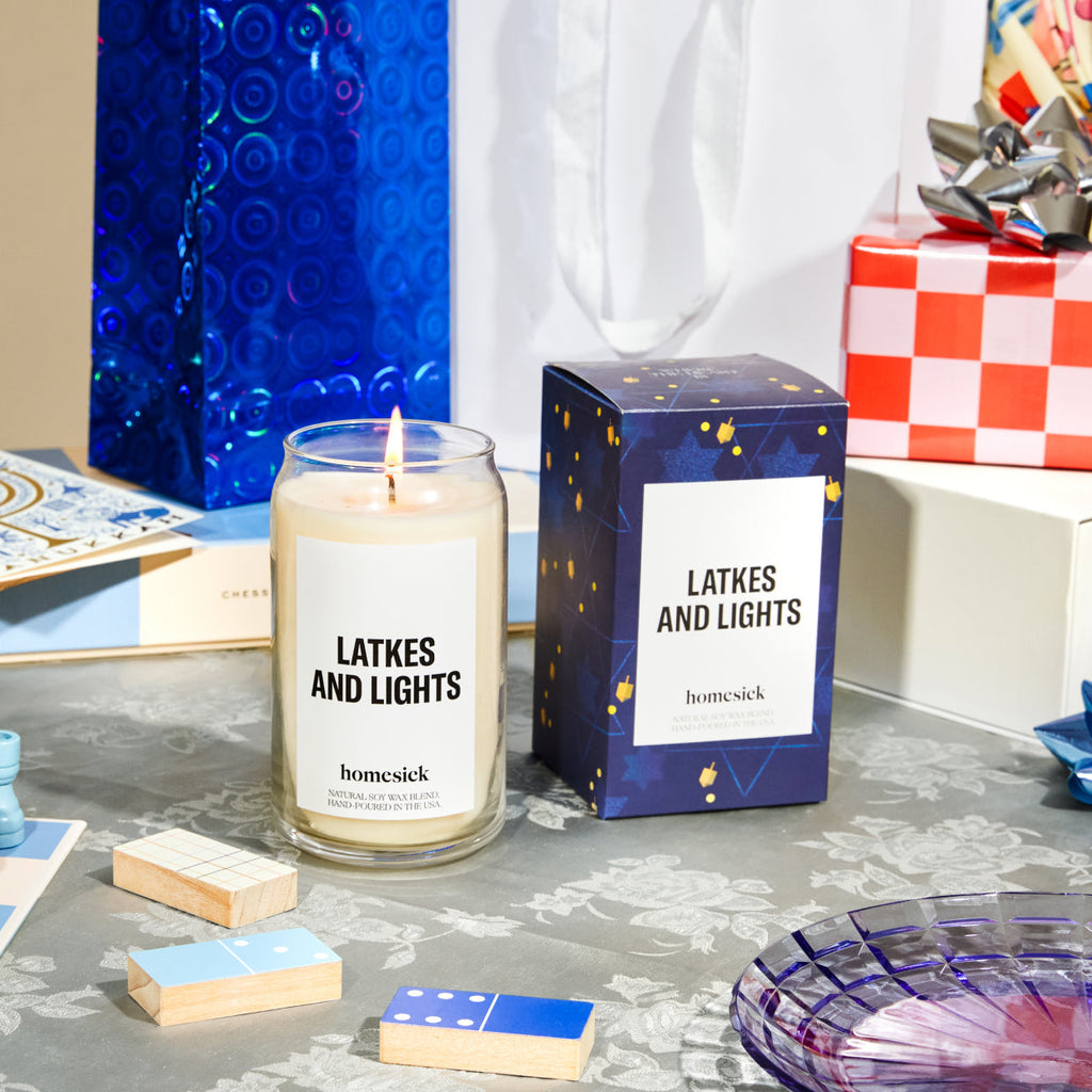 Scented Candle, Latkes and Lights for Room Fragrance, Living Spaces and Relaxing Home Ambience image 2