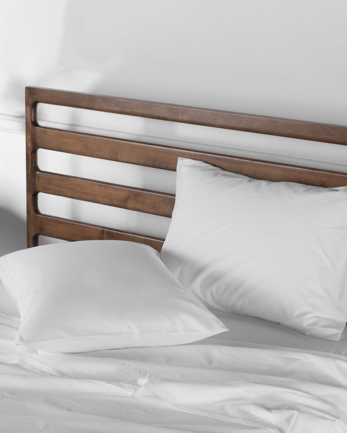Pillowcase Set, Brushed Cotton (White) for Guest Rooms and Daily Bedroom Comfort, 2 Size Options image 2