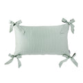Decorative Pillow Cover Set, Noelle Bow in Wintergreen for Sofas, Beds and Living Room Accents, 3 Size Options image 2