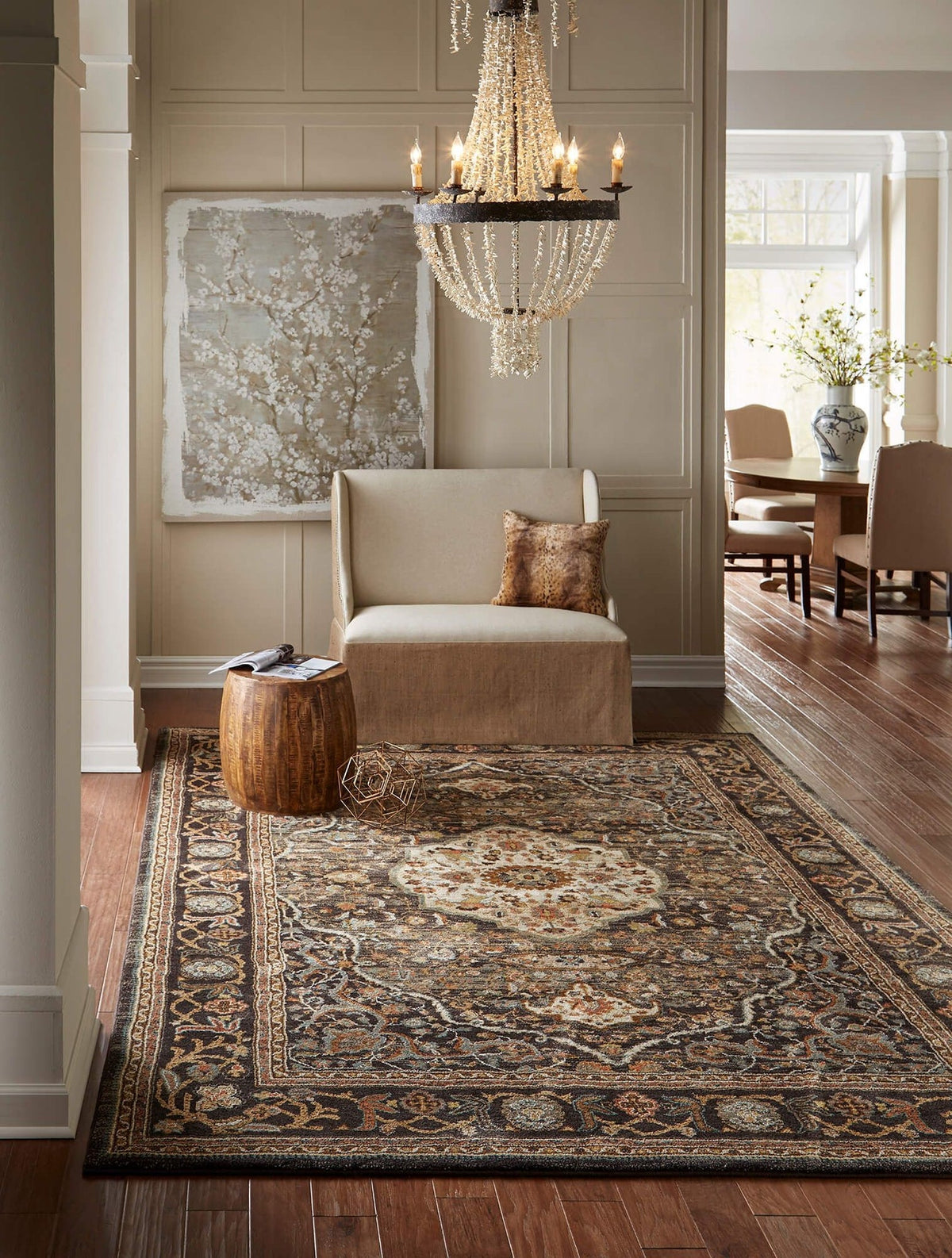 Area Rug, Spice Market Petra Charcoal for Living Rooms, Bedrooms and Entryways, 5 Size Options image 2