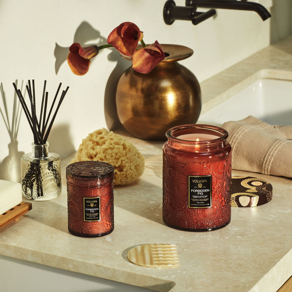 Decorative Candle, Forbidden Fig Small Jar for Entryways, Mantels and Everyday Home Ambience image 2