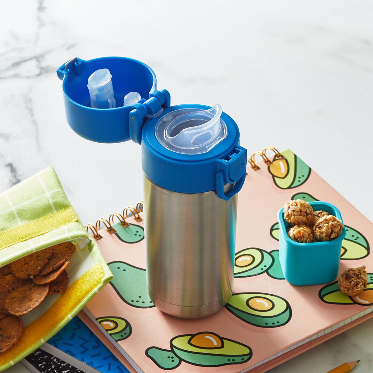 Stainless Steel 12oz Pour Spout Water Bottle image 2