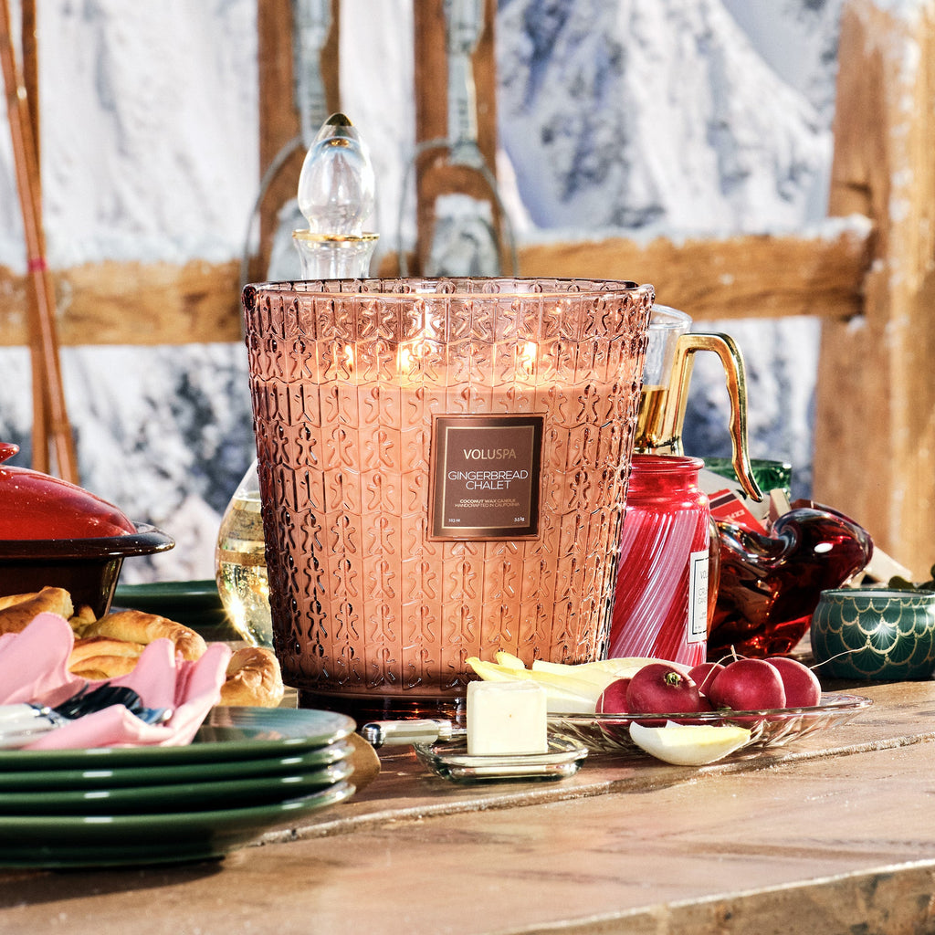Decorative Candle, Gingerbread Chalet 5 Wick Hearth for Living Rooms, Bedrooms and Relaxing Evenings image 2