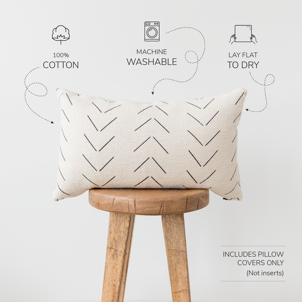 Decorative Pillow Cover, Maza Lumbar 12x20" 12x26" 12x40", Machine-Washable Care for Sofas, Beds and Living Room Accents image 2