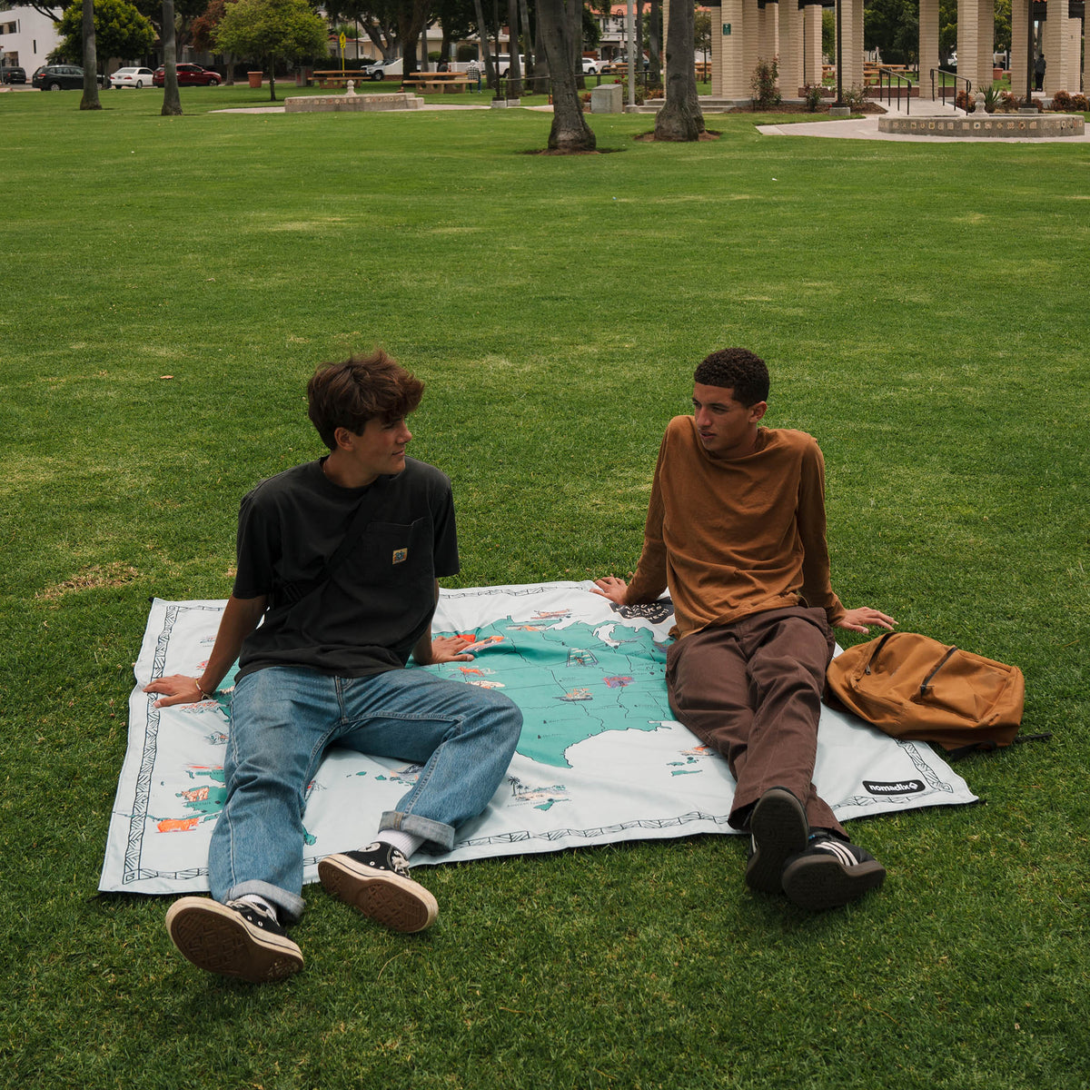 Cozy Throw Blanket, Festival : National Parks and Monuments Map for Sofas, Beds and Relaxing at Home image 2